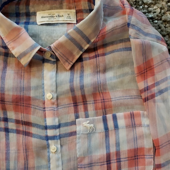Abercrombie & Fitch long sleeve button up blouse - Picture 3 of 5